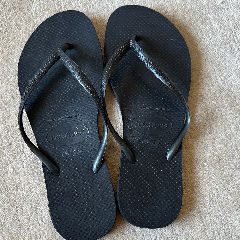 Havaianas Women's Classic Black Sandals - Picture 3 of 6